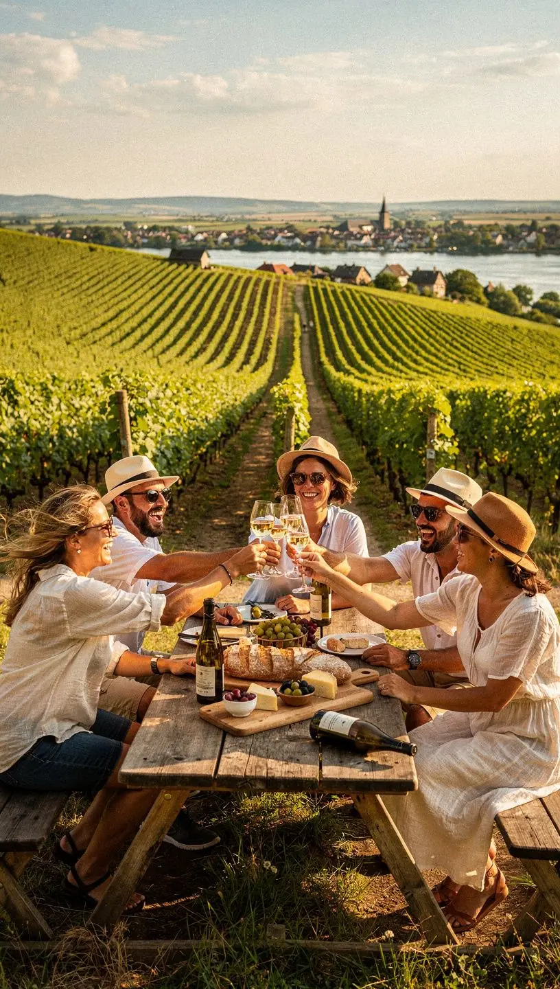 Eine malerische Stadtansicht von Berlin mit historischen Gebäuden und lebhaften Straßen.